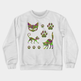 Witch's Brew Liquid Cat Mashup Crewneck Sweatshirt